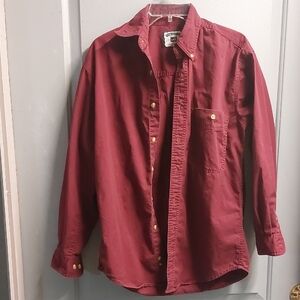 Lee Maroon Casual Shirt Sz Small
